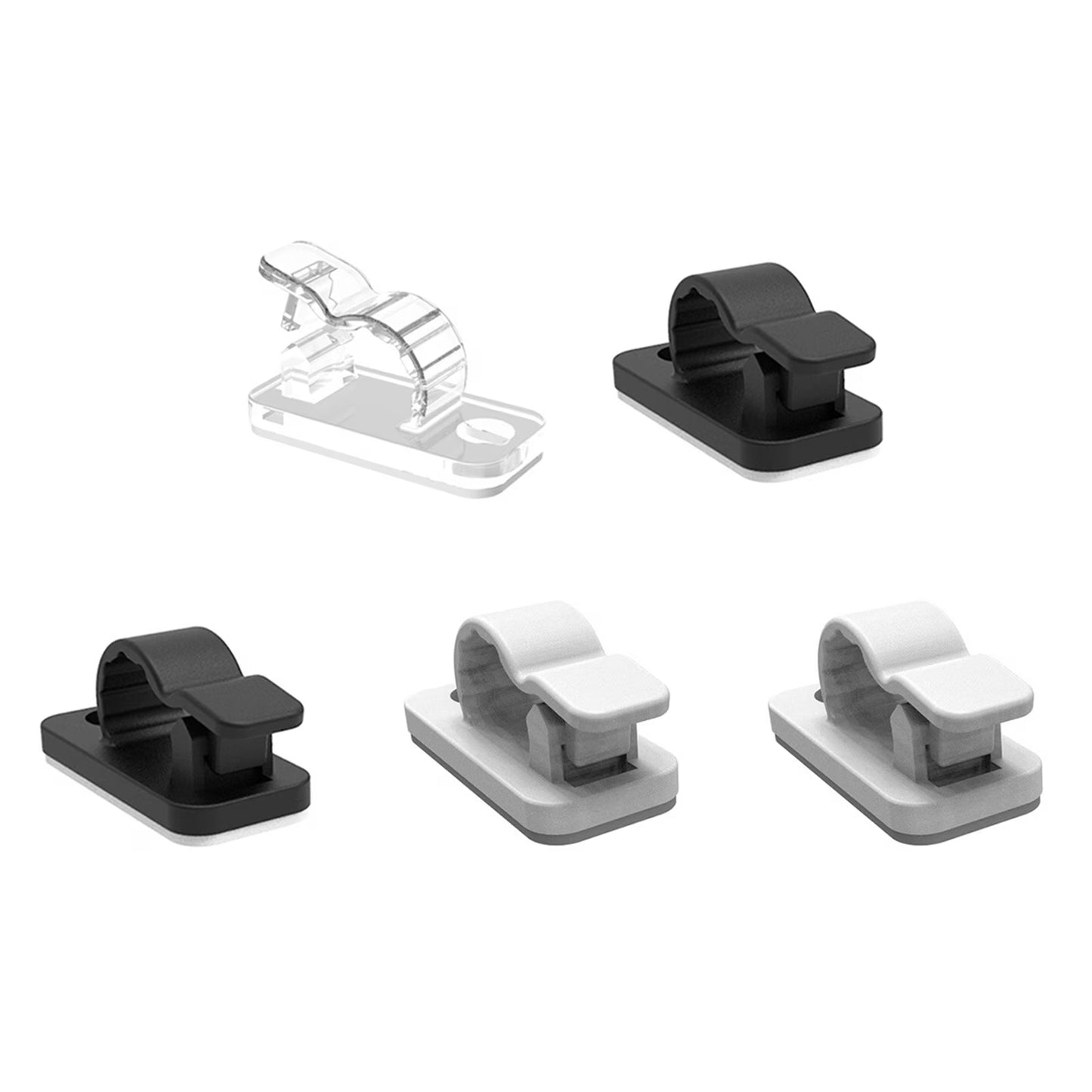 Adhesive Cable Organizer Clips (20 Pieces)