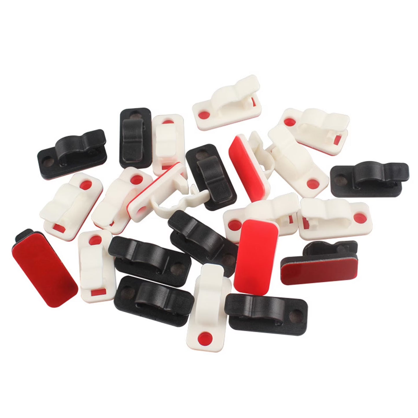 Adhesive Cable Organizer Clips (20 Pieces)