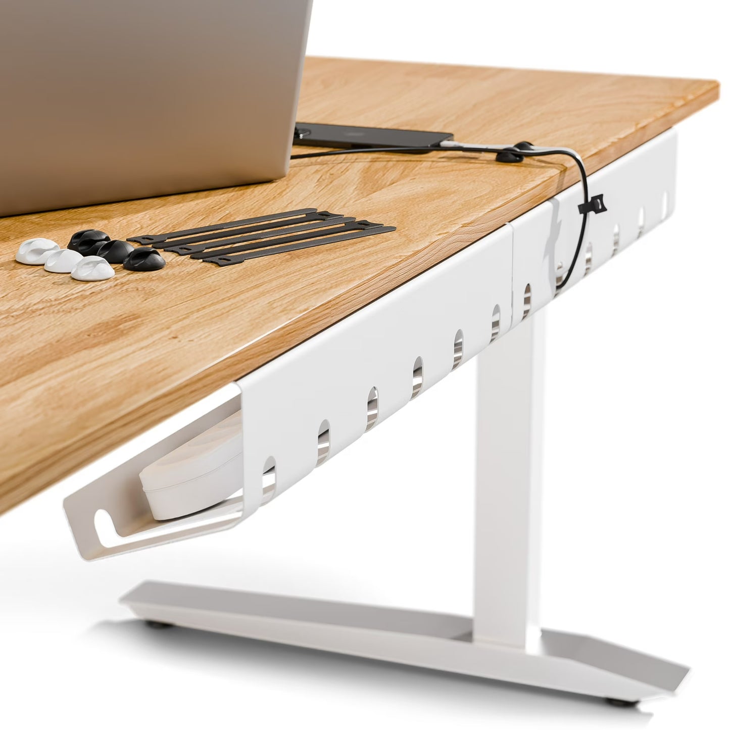 pamo Under Desk Cable Management Tray Set with 10 Cable Ties