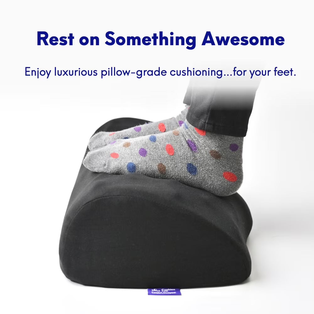 Cushion Lab Ergonomic Memory Foam Foot Rest