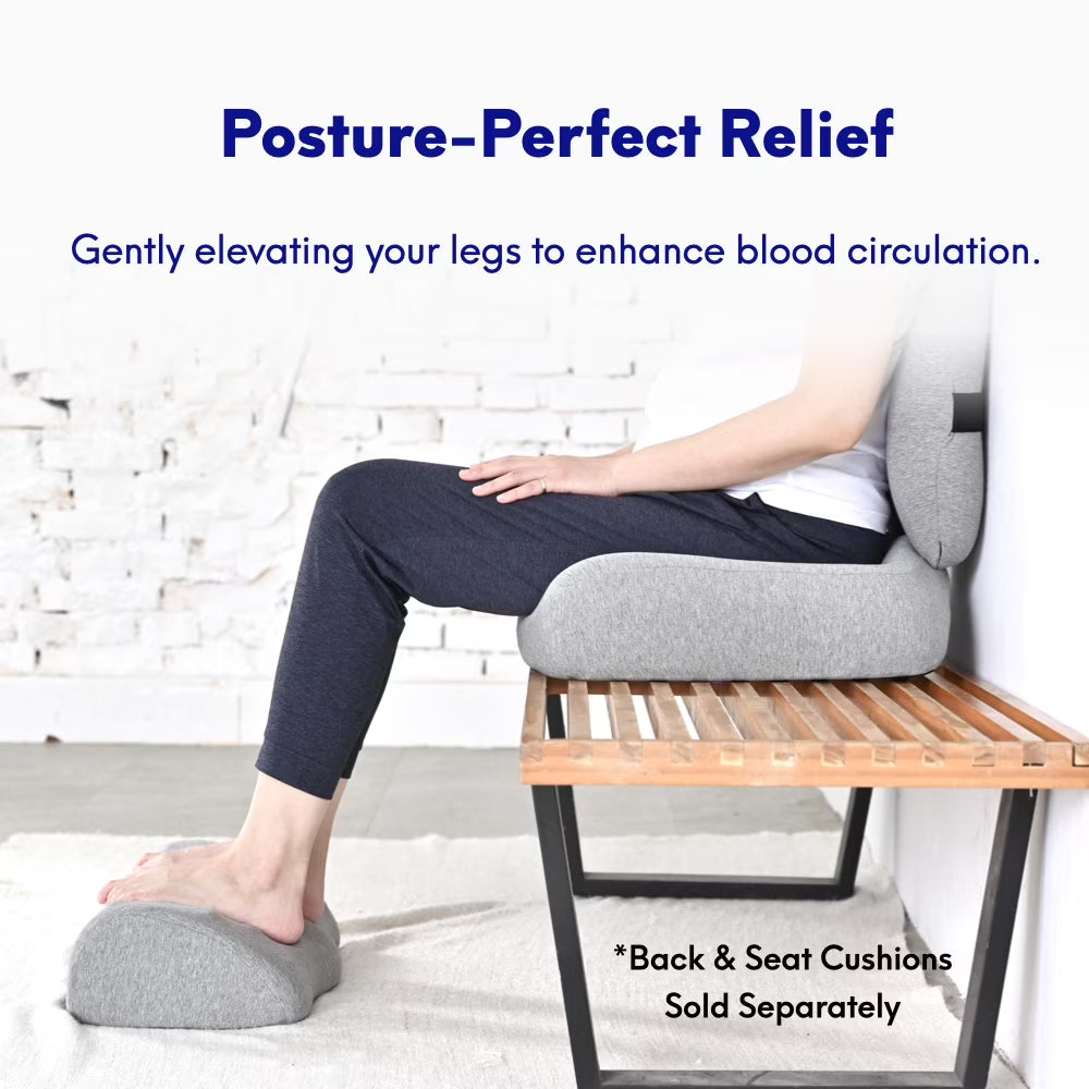 Cushion Lab Ergonomic Memory Foam Foot Rest