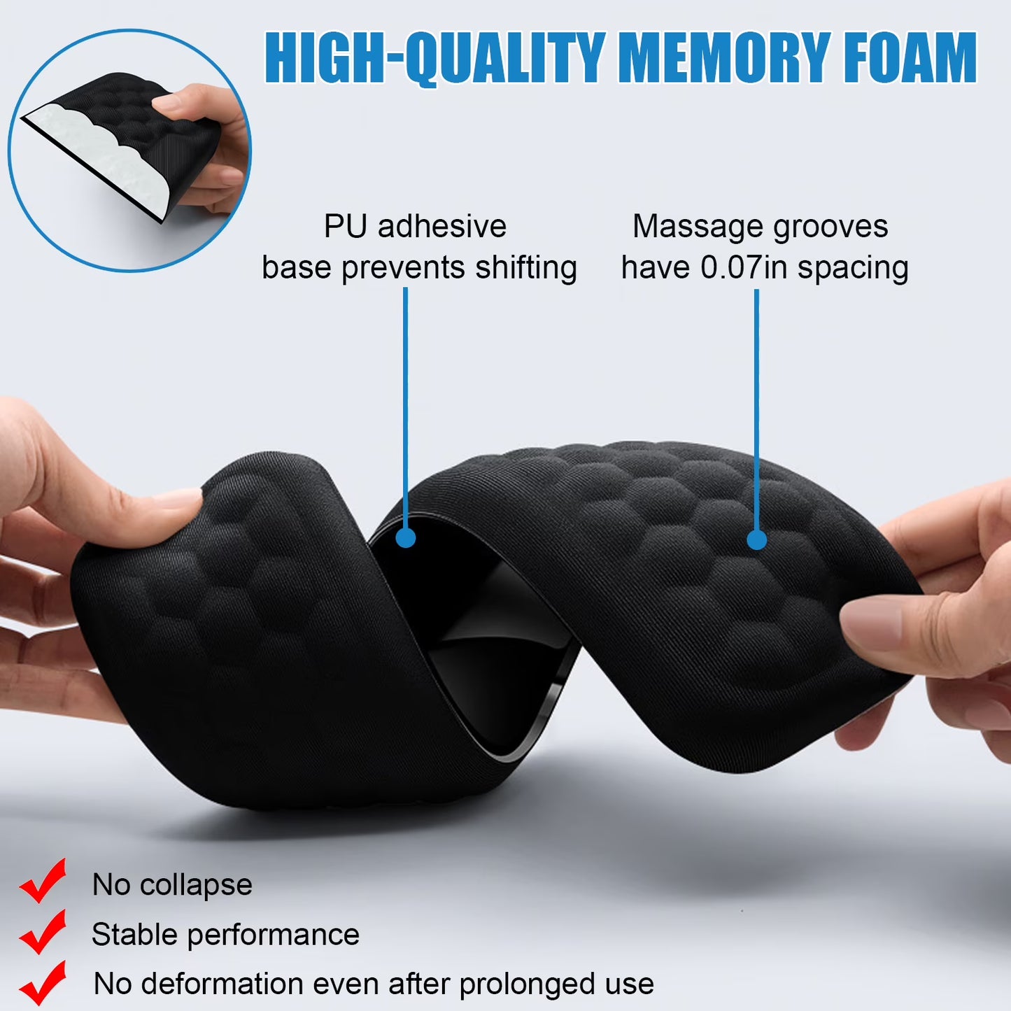 FIXPARTS Memory Foam Keyboard Wrist Rest