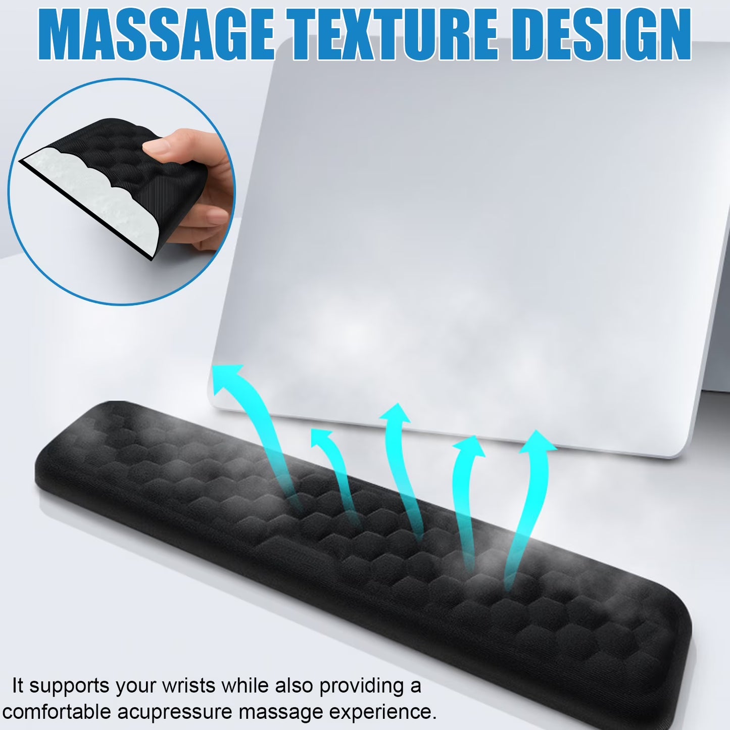 FIXPARTS Memory Foam Keyboard Wrist Rest