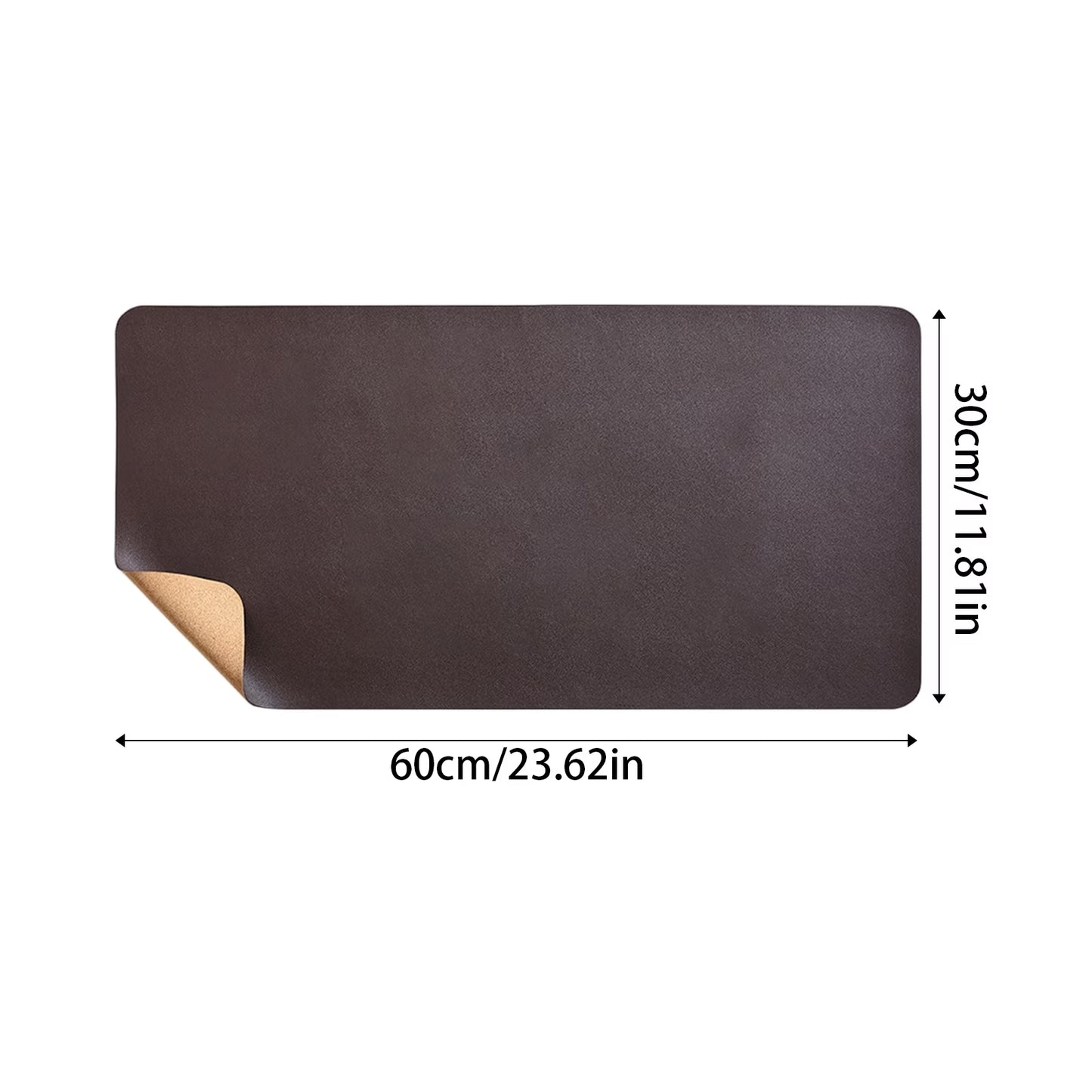 Leather Desk Mat & Mouse Pad (23.6" × 11.8")