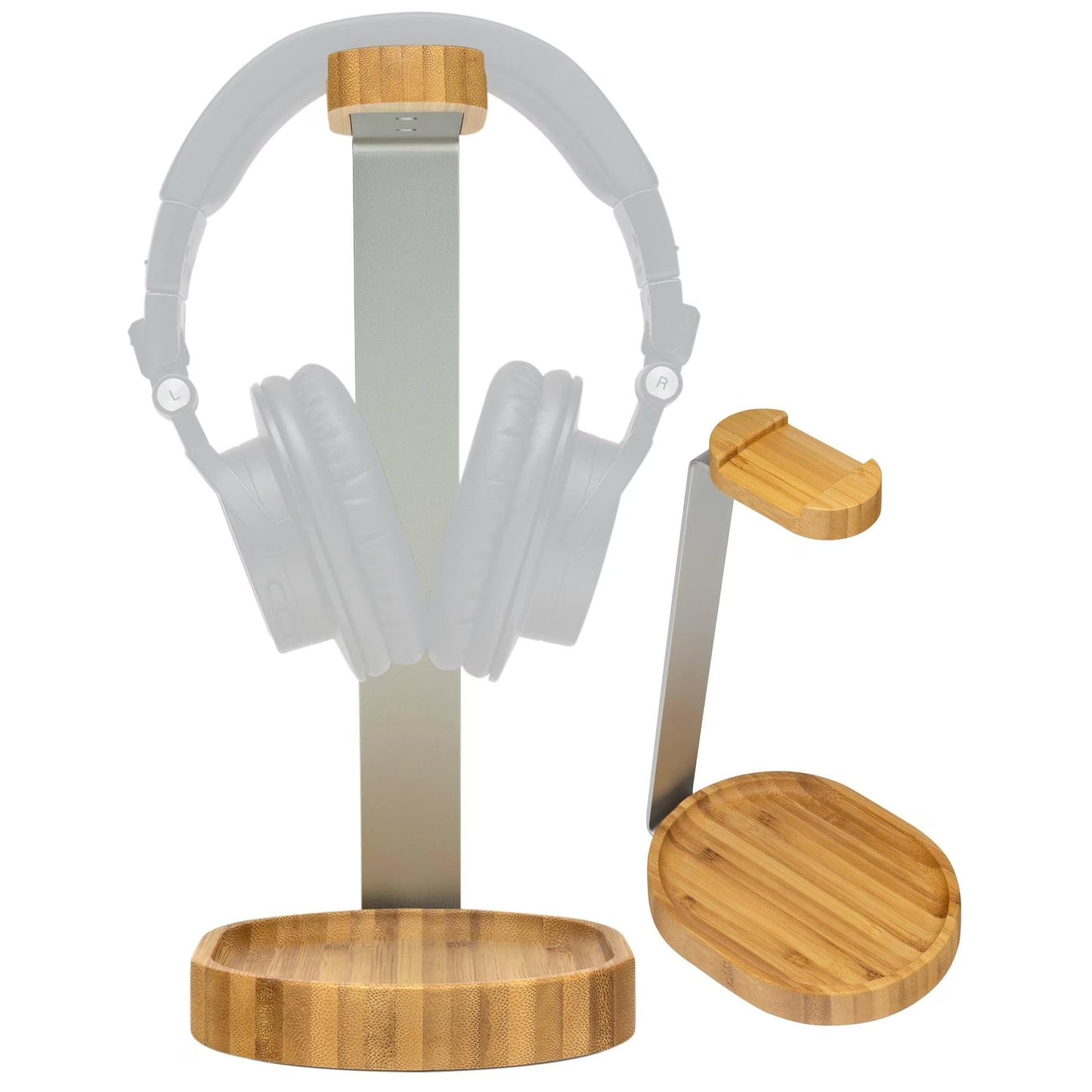 Knox Gear Wooden Headphone Stand (Bamboo Brown)