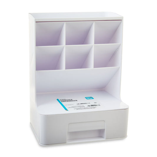 Pen+Gear White Tall Desktop Organizer