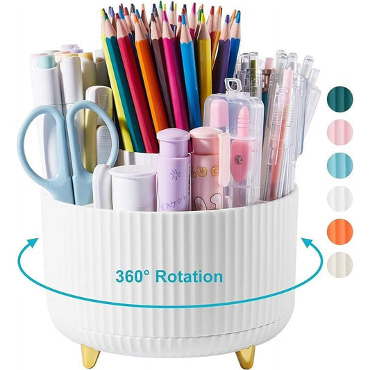 Lolocor 360° Rotating Pencil Holder (5 Compartments)
