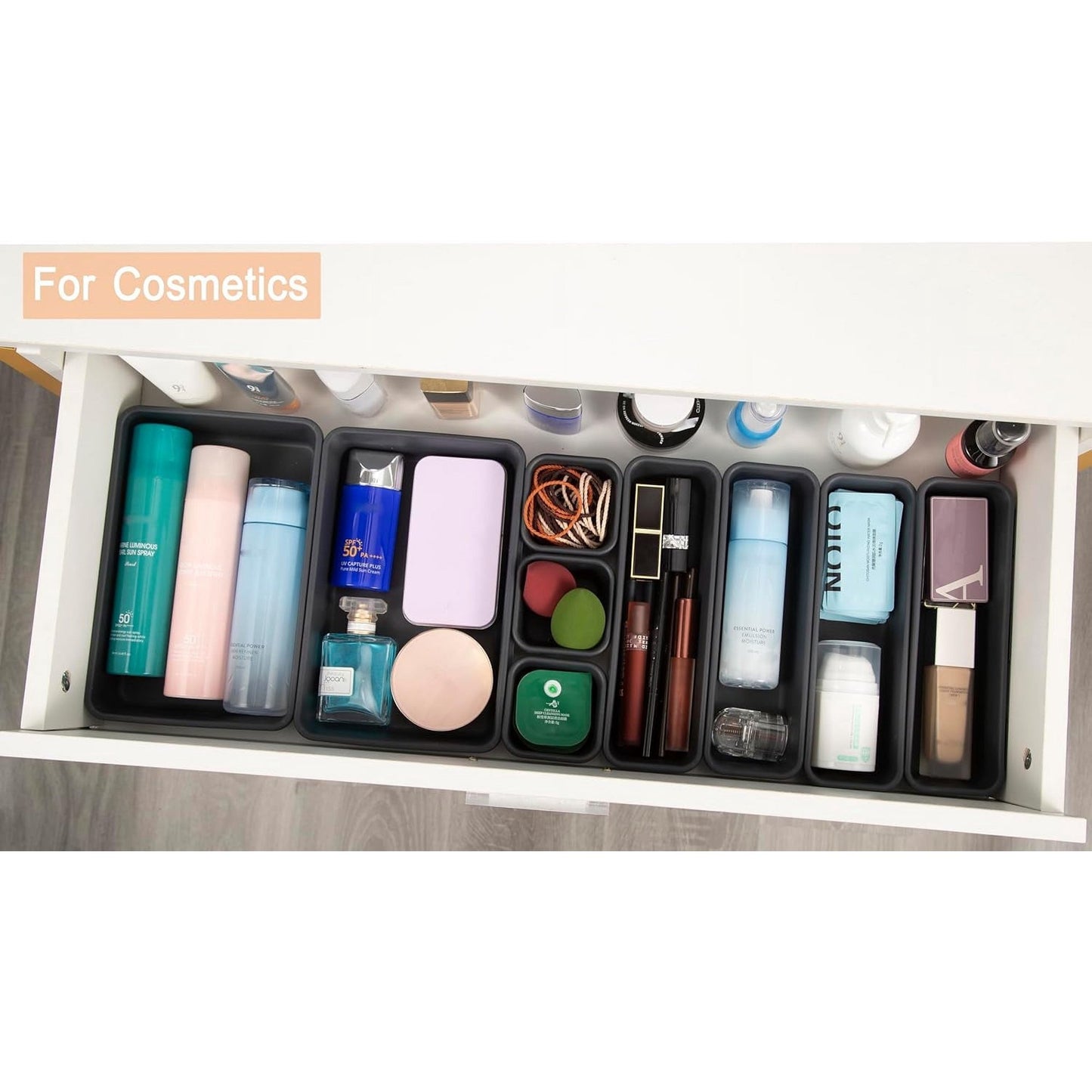 Interlocking Desk Drawer Organizer Dividers (15 Piece Set)
